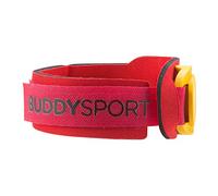 BUDDYSWIM Neoprene Ankle Chip Holder with Adjustable Elastic Band. Ideal Sports Accessory for Swimming, Cycling, Running, Triathlon or other High Performance Sports. Red