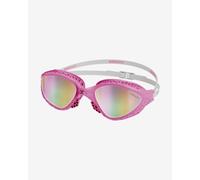 BuddySwim OzeanX Iridium Mirror swimming goggles pink white