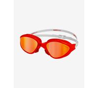 BuddySwim OzeanX Orange Mirror swimming goggles red white