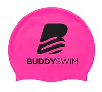 BUDDYSWIM Silicone Swimming Cap for Swimming Pool or Open Water, Suitable for Men or Women and Suitable for Long Hair, Comfortable, Resistant and Hydrodynamic, Bright Colour.