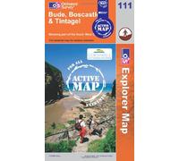 Bude, Boscastle and Tintagel (OS Explorer Map Active): Sheet 111