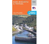 Bude, Boscastle & Tintagel Map | South West Coast Path | Ordnance Survey | OS Explorer Map 111 | England | Walks | Hiking | Maps | Adventure