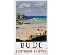 BUDE ..Cornwall ..Vintage Southern Railway Poster... Various Sizes (A3 Size 29 x 42cms)