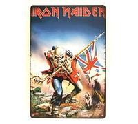 BUDELIAO Iron Maiden in Concert Tour Tin Poster Sign Man Cave Vintage Ad Look Eddie