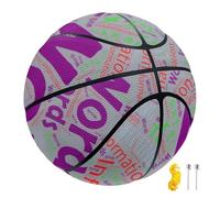 Budelym Personalized Basketball with Name/Text, Composite Leather StreetBall for Birthday Present, Team Gifts (All Printed)