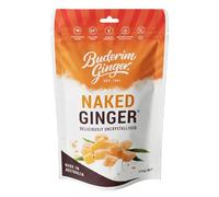 Buderim Uncrystallised Naked Sweet Ginger 175g - Chunks Of Pure Ginger Ideal For Baking Or Snack