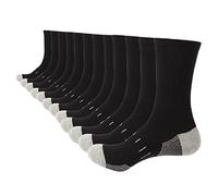 BUDERMMY 3, 6 or 9 Pairs Men's Dress Sock Same inside and outside Cotton Socks Classic Comfortable Soft Business Calf Socks (Black 6 pairs, 9-12)