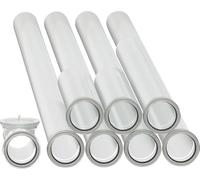 Buderus Exhaust Pipe Pack DN80 10 m with Inspection T-Piece Effective Length 9.80 m