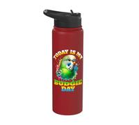 Budgerigar Day Budgerigar Budgie Outfit Stainless Steel Insulated Water Bottle