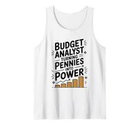 Budget Analyst Turning Into Pennies Into Power, Accountant Tank Top