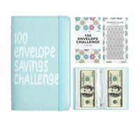 Budget Binder - 17.8 x 11 x 2 cm Money Saving Challenge | Cash Envelopes, Budget Binder With Cash & Expense Envelopes - Income Tracking for Budgeting, House Downpayment, Travel Fund, Debt