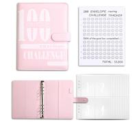 Budget Binder, Money Saving Binder with 100 Envelopes, Cash Envelopes Money Organizer for Budgeting