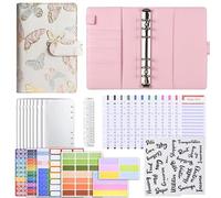 Budget Binder Set,Saving Management Book | A6 Budget Book with Zipper Pocket, Binder for Cash Envelopes,Label Stickers and Bill Organization for Travel and Diary (Yellow, one Size)