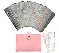 Budget Binder Wallet - A6 Waterproof, Zipper Money Organizer, Tear Resistant Money Binder | Reusable Financial Control System for Receipts, Tracking