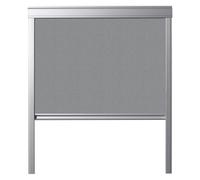 Blackout Budget Roller Blind compatible with VELUX Roof Windows with size codes UK08, Grey