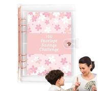 Budget Folder Organiser - 100-Day Savings Challenge Book, Money Envelope System, Durable, Waterproof Planner, Efficient Money Management Tool for Tracking Personal Family Goals and Financial Plan