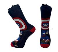 Budget Gifts Captain America Mens Calf Socks Size 6-11