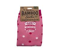 Budget Gifts Top Lass Women Aunt Socks A Natural Bamboo Treat Ladies Auntie