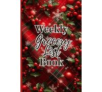 Budget Grocery & Meal Planner | Weekly Christmas Shopping List Journal | 120 Pages, Holiday Cover Design