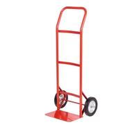 Budget Knuckle Guard Sack Truck; Solid Wheels; Steel; 100kg; Red