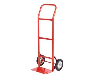 Budget Knuckle Guard Sack Truck; Solid Wheels; Steel; 100kg; Red