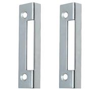 Budget Lock Angled Keep | 76 x 19 x 2mm | Zinc Plated | Pack of 2