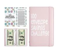 Budget Planner - 100 Envelopes Saving Challenge, Savings Wallet Money Wallets | Expense Tracker Wallet Daily Income Control for Household Savings Retirement Planning Finance Management