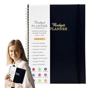 Budget Planner 2025, User-Friendly Bill Organizer Finance Planner, Bill Tracker with Double-Sided Pockets, Perfect for Family, Friends, and Children, Financial Planning for All Ages