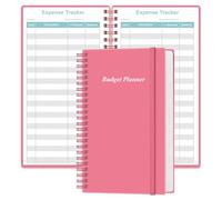 Budget Planner - A6 Expense Budget Tracker, Budget Book for Ledger Book, Money Organizer for Wallet, 3.75" x 6.75", Pink