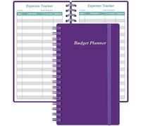 Budget Planner - A6 Expense Budget Tracker, Budget Book for Ledger Book, Money Organizer for Wallet, 3.75" x 6.75", Purple