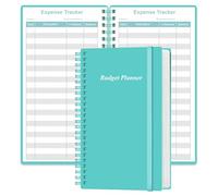 Budget Planner - A6 Expense Budget Tracker, Budget Book for Ledger Book, Money Organizer for Wallet, 3.75" x 6.75", Teal