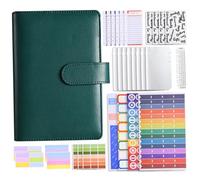 Budget Planner, A6 Money Saving Binder, Money Saving Book with Cash Binder Pocket, Budget Planner, Stickers, Savings Challenges Book with Envelopes for Teenager Student Adult