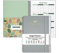 Budget Planner and Expense Tracker - Financial Planner With 12 Pockets, Undated Monthly Bill Organizer Notebook for Saving Money, Debt and Spending Tracker 8.3" x 5.8" (A5, Gray)