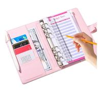 Budget Planner Binder | A6 Budget Planner with Zipper Pocket | A6 Size Binder | For Men Women Boys Young Teens & Family