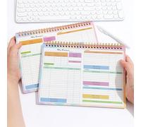 Budget Planner, Monthly Budget Book, Undated Bill Organizer Notebook for Home Finance Expense Tracking, A5 Debt Log Savings Planner (Yellow)