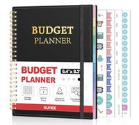 Budget Planner - Monthly Budget Book with Expense Tracker Notebook, Undated 12 Month Bill Organizer & Finance Planner to Manage Your Money, A5(6.4" x 8.3") Account Book to Manage Your Finances, Black