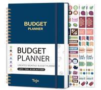 Budget Planner - Monthly Budget Book with Expense Tracker Notebook, Undated Bill Organizer & Finance Planner to Take Control of Your Money, 2025-2026 Account Book to Manage Your Finances-Navy Blue