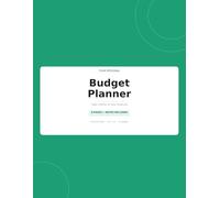 Budget Planner: Monthly Budget Overview, Weekly Spending Tracker, Bill Payment Checklist, Savings Goals, Debt Payoff Log, Net Worth Tracker - 8.5 x 11 Large Print Paperback
