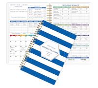 Budget Planner - Monthly Finance Organizer with Expense Tracker Notebook to Manage Your Money Effectively, Undated Finance Planner/Account Book, Start Anytimem,A5(8.6x5.9 inchs),100gsm Paper - blue