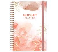 Budget Planner - Monthly Financial Organizer with Expense Tracker Notebook. Monthly Budget Journal，A5 Undated Finance Planner/Account Book That Manages Your Finances, Start Anytime, Rose