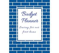 Budget Planner: Saving for our first home. Daily, weekly & monthly financial planner to organize and track your spending and saving. Undated planner. ... finance organizer. Navy brick tile design