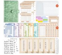 Budget Planning Binders - Money Management Binder | Smart PU Leather Money Organizer, Smart And Comfortable Financial Organizer, Easy To Organize Your Notes