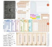 Budget Planning Binders - Money Management Folder | PU Leather Smart Money Organizer, Comfortable Smart Financial Organizer, Easy To Organize Your Notes, Fact