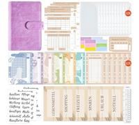 Budget Planning Binders - Money Management Folder | PU Leather Smart Money Organizer, Comfortable Smart Financial Organizer, Easy To Organize Your Notes, Fact