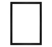 Budget Wood Range Picture/Photo/Poster frame with Real Glass - (20.3 x 15.2cm) Black 8" x 6"