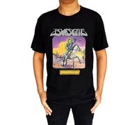Budgie Bandolier Rock Metal Band Logo Men's T Shirt Size S Black