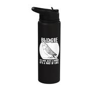 Budgie It's not just a Hobby It's a Way if Life - Parakeet Stainless Steel Insulated Water Bottle