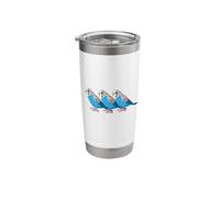 Budgie Parakeet Bird, Budgerigar Blue Bird Stainless Steel Insulated Tumbler