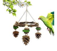 Budgie Swing for Bird Cage, Hanging Climbing Toys, Bird Swing as Chew Toy for the Cage, Suitable for Sparrows as for Climbing, Outdoor and Playground