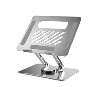 BUDGPZWSC Laptop Stand 360° Rotatable Notebook Holder Liftable Desk Riser Stand Portable Metal Stand Compatible With 9.7-17.3 Inch Laptops(Grey)
